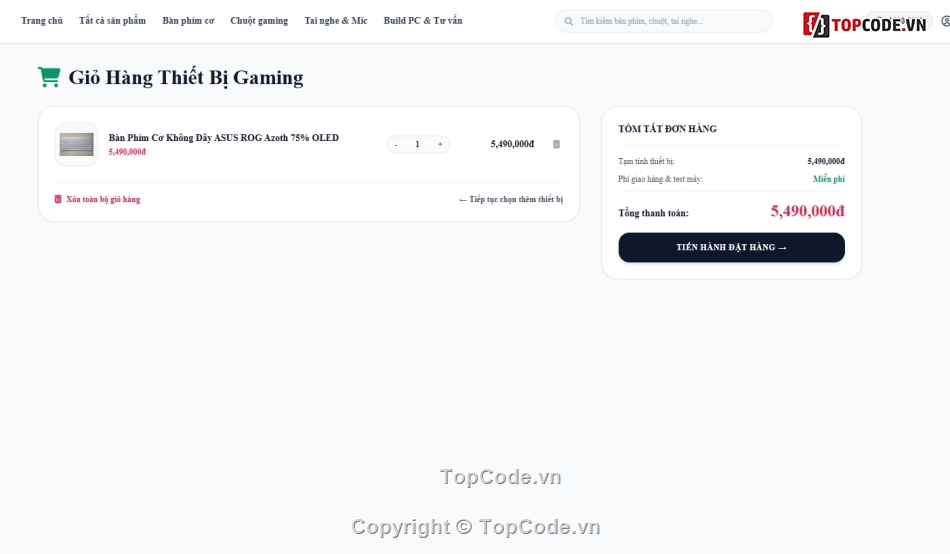 Đồ án,bán website,web bán thiết bị
